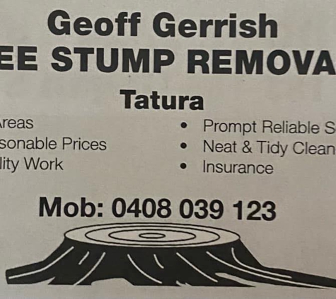 Geoff Gerrish Tree Stump Removals