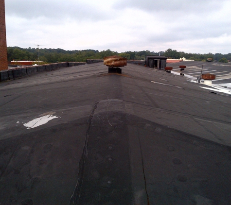 Summit Green Solutions - Augusta, GA. EPDM Roof before Silicone Coating