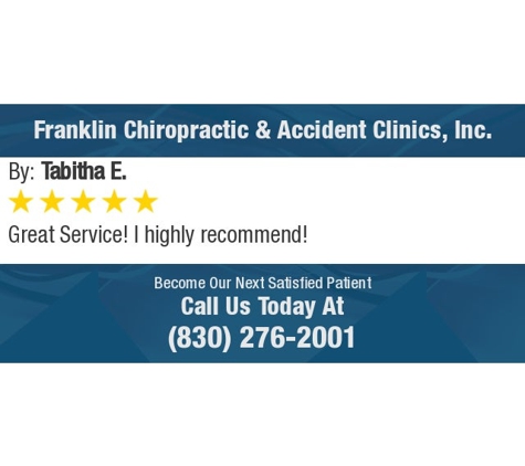 Franklin  Chiropractic &  Accident Clinics Inc - San Antonio, TX