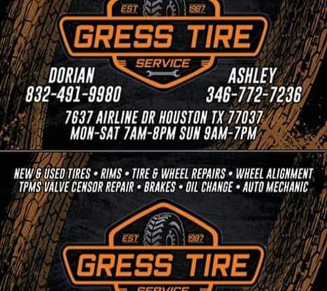Gress Tire Service - Houston, TX