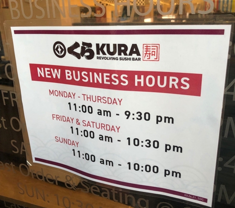 Kura Revolving Sushi Bar - San Diego, CA