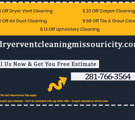 Dryer Vent Cleaning Missouri City TX - Missouri City, TX