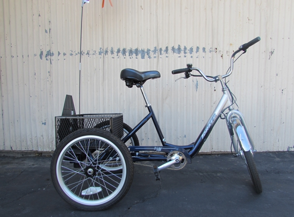 Wally's Bicycle Works - San Luis Obispo, CA. Up right trikes