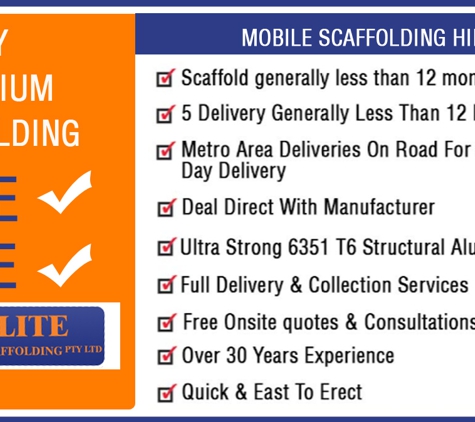 Alulite Aluminium Scaffolding Pty Ltd - Bassendean, WA. Mobile Scaffolding Hire