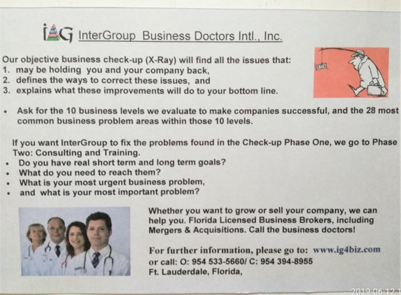 Intergroup Business Doctors, Intl., Inc - Sunrise, FL