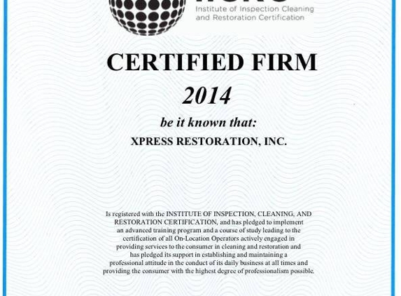 Xpress Restoration Inc. : Fire & Water Damage Restoration - Chula Vista, CA