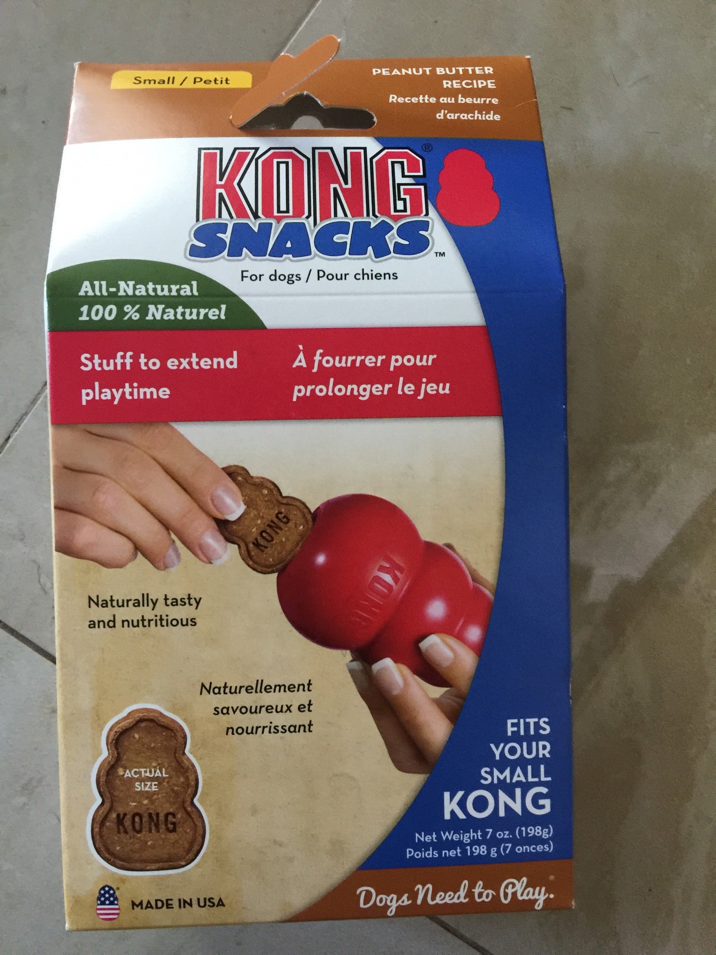 Kong Small Snacks Peanut Butter, 7oz