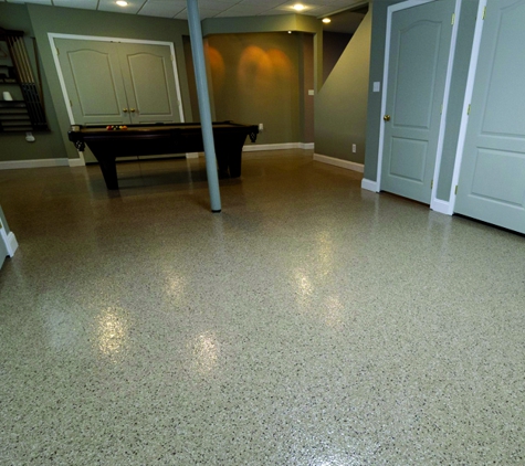 Epoxy Floor Experts - Schuylkill Haven, PA. Epoxy Flake Basement Coating