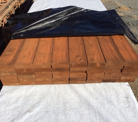 Larsen Bros. Lumber Co. - San Leandro, CA. New decking just arrived called Elite Decking which is a Douglas Fir, cedar tone color. Priced 20% less than construction heart Redwood.