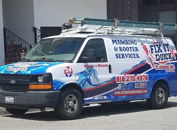 Fix It Quick Plumbing Inc - Pacoima, CA. We FIX IT QUICK!!