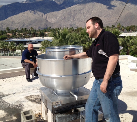 Redline Fire Protection - Cathedral City, CA. New exhaust fan install