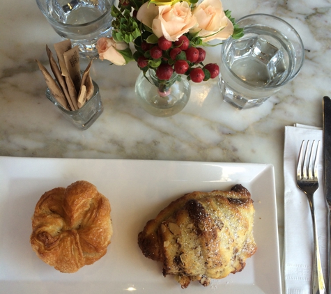 B. Patisserie - San Francisco, CA. Kouign Amann and banana chocolate almond croissant