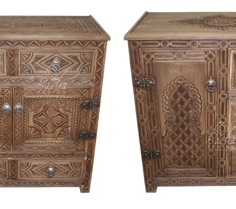 Badia Design Inc - North Hollywood, CA. Moroccan Carved Wood Cabinets