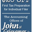 John H Griesemer Jr - Tax Return Preparation