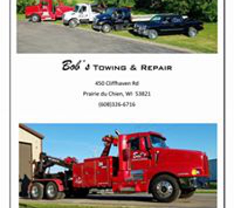 Bob's Towing & Repair - Pr Du Chien, WI. 24 Hour Towing Services