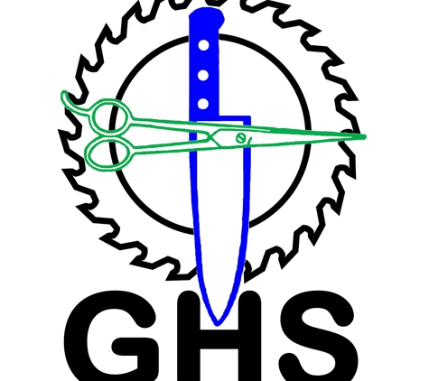 Greater Houston Sharpening @ Community Do-It-Best Hardware - New Caney, TX. 2025 new GHS logo.  Please see GreaterHoustonSharpening.com for more info.