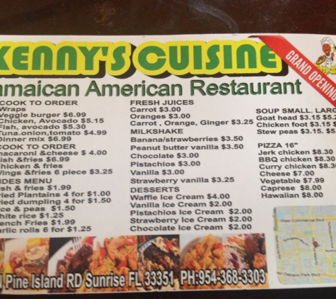 Kenny's Jamaican Cuisine - Sunrise, FL