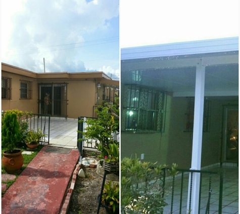 Erick Hernandez - Miami, FL. Aluminum roof install