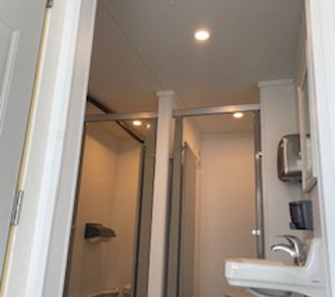 Maynard's Neat & Clean Portables - Newton, WI. Flushing Commercial Restroom Container Interior