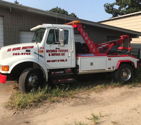 Jimmy Nichols Towing & Repair, LLC - Fort Walton Beach, FL. The newest addition to our towing fleet and appropriately named the "TowDog" this medium duty truck is ready for all your larger towing need