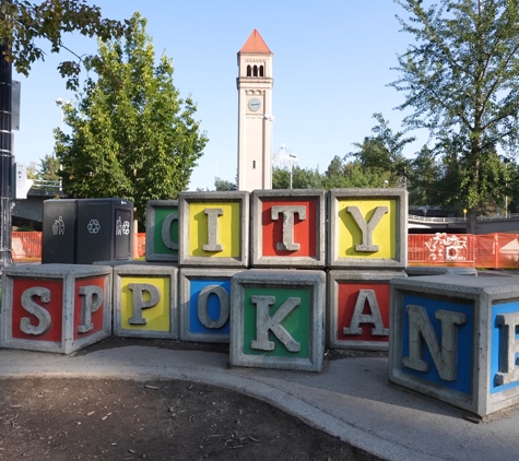 Smile Source Spokane - North Side - Spokane, WA. The Great Northern Clocktower and Riverfront Park at 12 minutes drive to the south of Smile Source Spokane - North Side