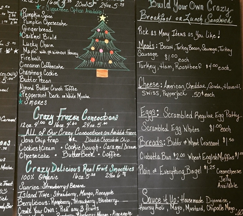 Crazy Beans Coffee - Orange Park, FL. Part 2
Updated Menu Effective 11/10.2017