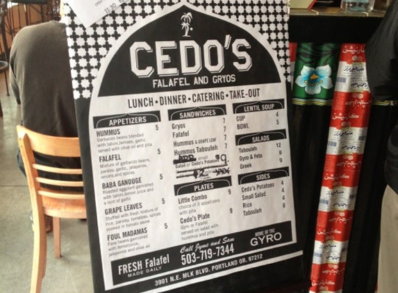 Cedo's Falafel and Gyros - Portland, OR