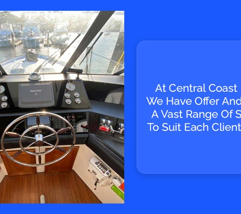 Central Coast Marina - Booker Bay, NSW. At Central Coast Marina We Have Offer And Provide A Vast Range Of Services To Suit Each Clients Needs