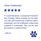 Woofred's Dog Training