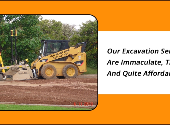 A & K Plant Hire - Griffith, NSW. Our Excavation Services Are Immaculate, Timely And Quite Affordable