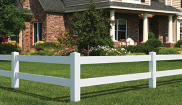 Affordable Fence Center - Orange Park, FL. white vinyl 2 rail farm fence