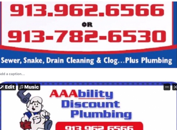 Aaability-Discount Plumbing Services - Olathe, KS