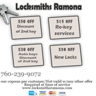 Locksmiths Ramona CA