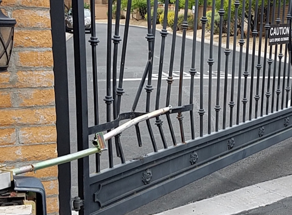 Arizona Automatic Gates - Phoenix, AZ. Morning = damage