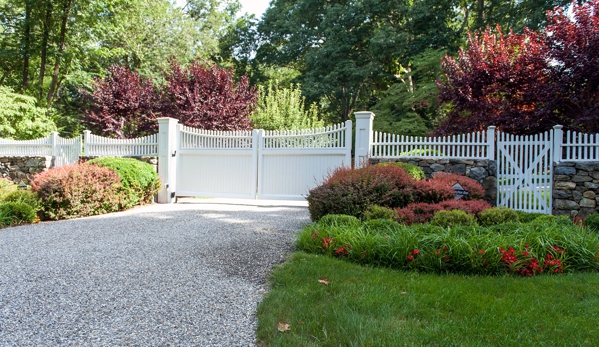 Tri State Gate - Bedford Hills, NY. Composite material driveway entry gate by Tri State Gate, Bedford Hills, New York