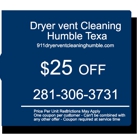 911 Dryer Vent Cleaning Humble TX