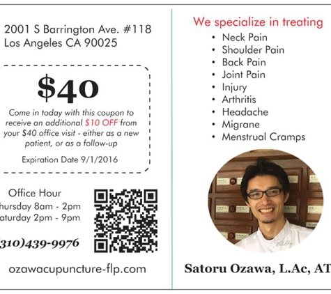 Ozawa Acupuncture Clinic - Los Angeles, CA