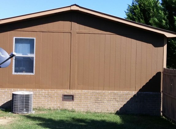 B & H Painting - Hanceville, AL. After exterior paint work done to a friend's house