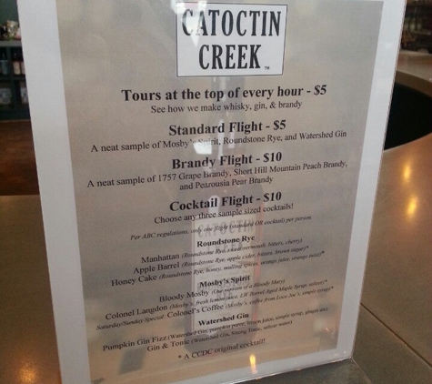 Catoctin Creek Distillery - Purcellville, VA