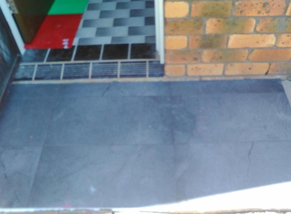 Steve Smith Tiling - South Kempsey, NSW. outside tiles laundry entry