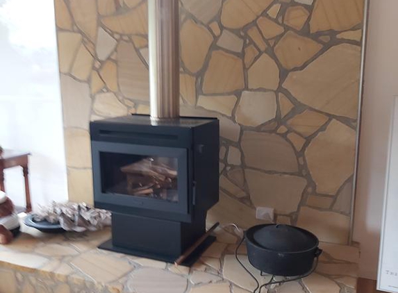 Mark Campbell Bricklaying Services - Geeveston, TAS. Fire place wall and hearth