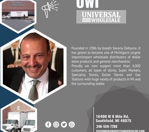 UWI - Universal Wholesale Inc - Southfield, MI