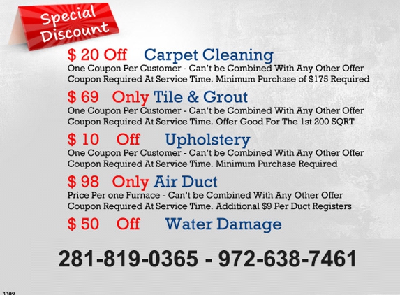 Carpet Steam Cleaning Irving - Irving, TX