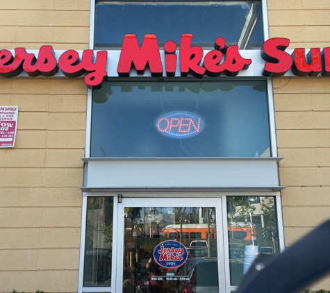 Jersey Mike's Subs - Los Angeles, CA. Back entrance through the parking lot