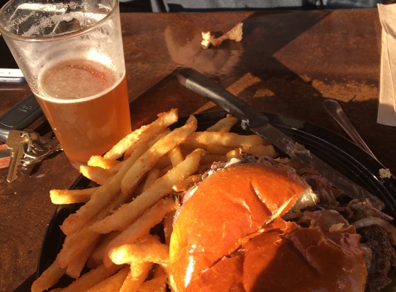 Flaming Grille Cafe - Sacramento, CA. Swiss & mushroom burger