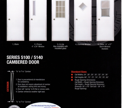 Westland Distributing Inc - West Sacramento, CA. Mobile Home Doors