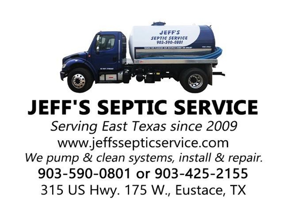 Jeff's Septic Service - Eustace, TX