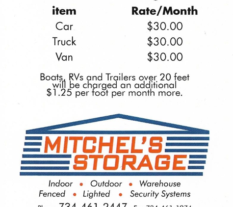 Mitchel's Storage - Belleville, MI