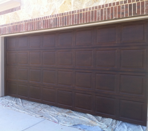 One Of A Kind Faux Finishing - Dallas, TX. Garage door Refinishing