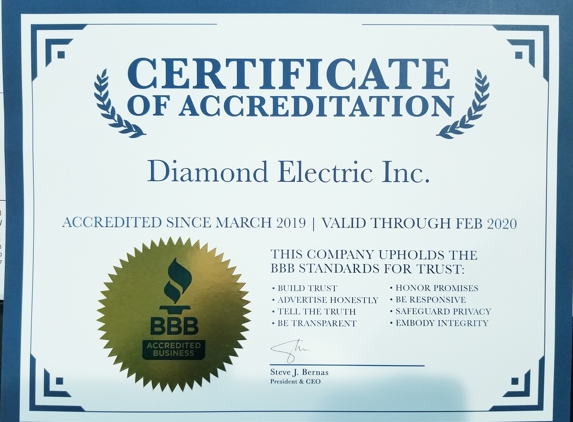 Diamond Electric Inc - Wood Dale, IL